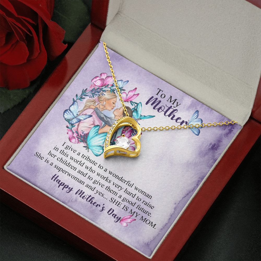 Mother's Day | My Mom is a Superwoman - Forever Love Necklace