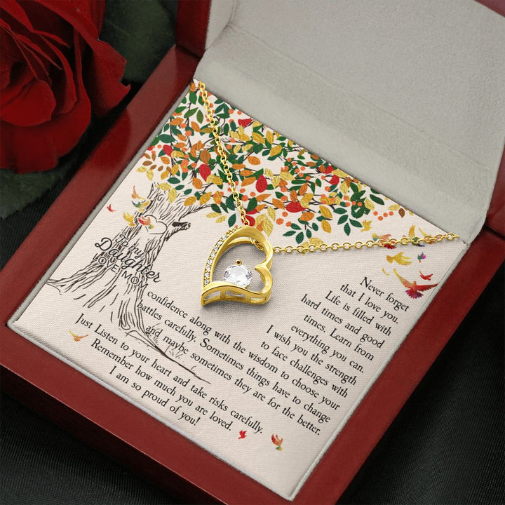 To My Daughter | Never forget that I Love You - Forever Love Necklace