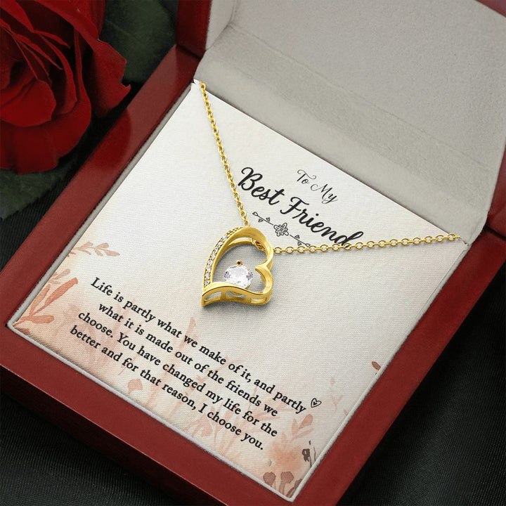 To My Best Friend | You Changed My Life - Forever Love Necklace