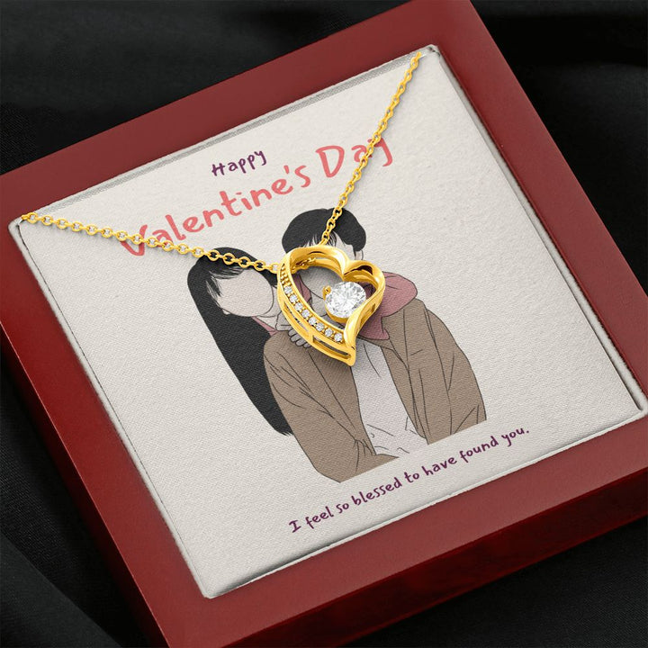 Happy Valentine's Day | I'm So Blessed to Have You in My Life - Forever Love Necklace