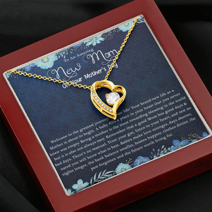 Mother's Day | Amazing New Mom - Forever Love Necklace