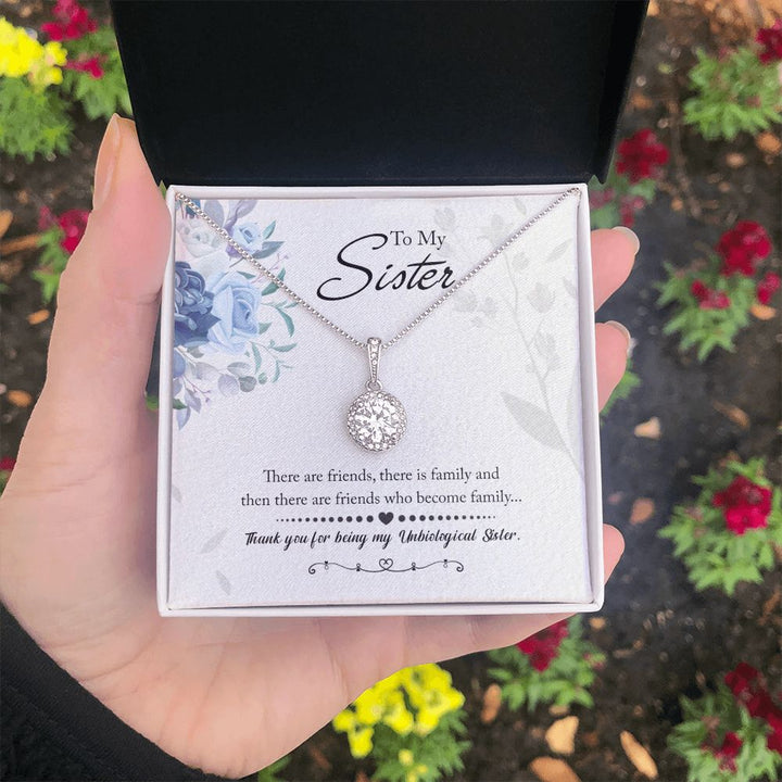 To My Sister | Thank you for being my Unbiological Sister - Eternal Hope Necklace