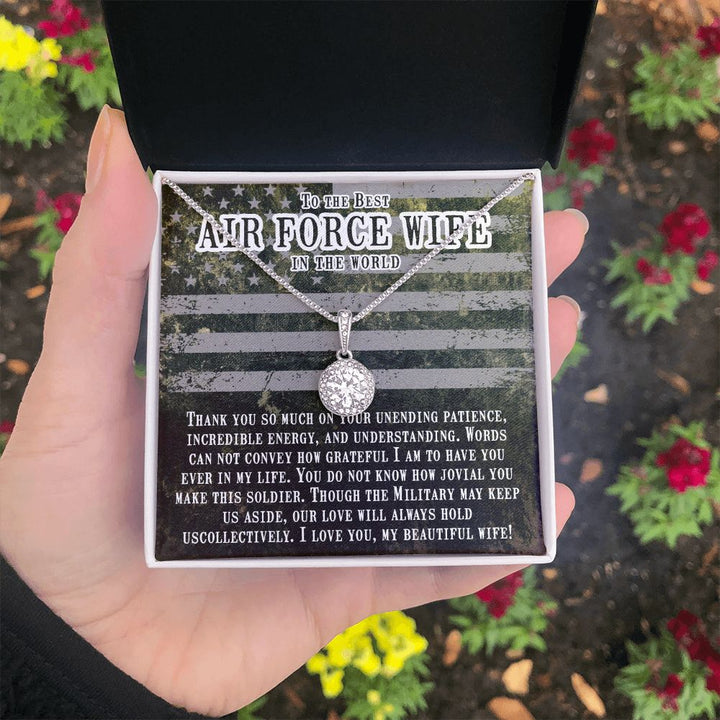 To My Air Force Wife | A Force to be Reckoned With - Eternal Hope Necklace