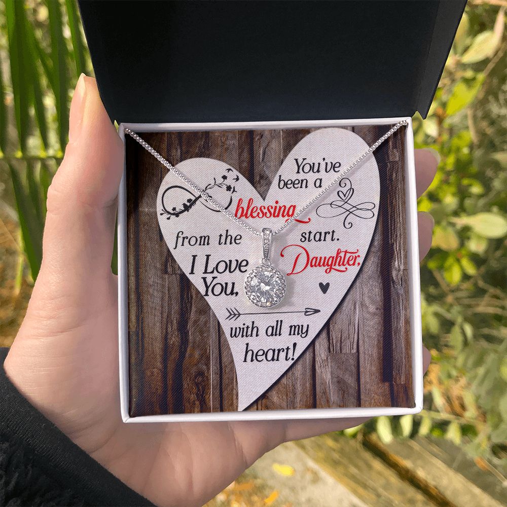 To My Daughter | I love you with all my heart - Eternal Hope Necklace