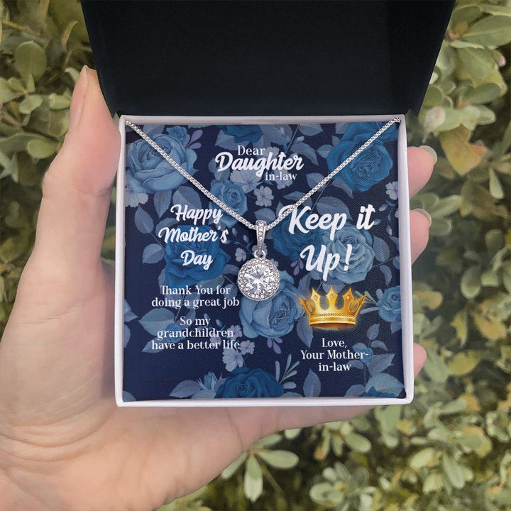Mother's Day | Keep it up! Love, Mother-in-Law - Eternal Hope Necklace