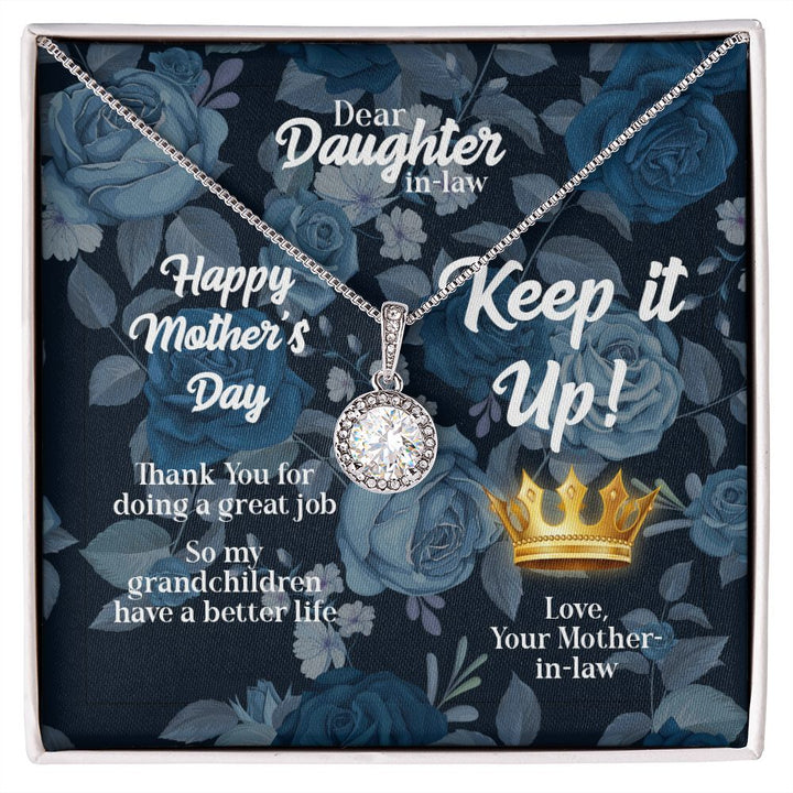 Mother's Day | Keep it up! Love, Mother-in-Law - Eternal Hope Necklace