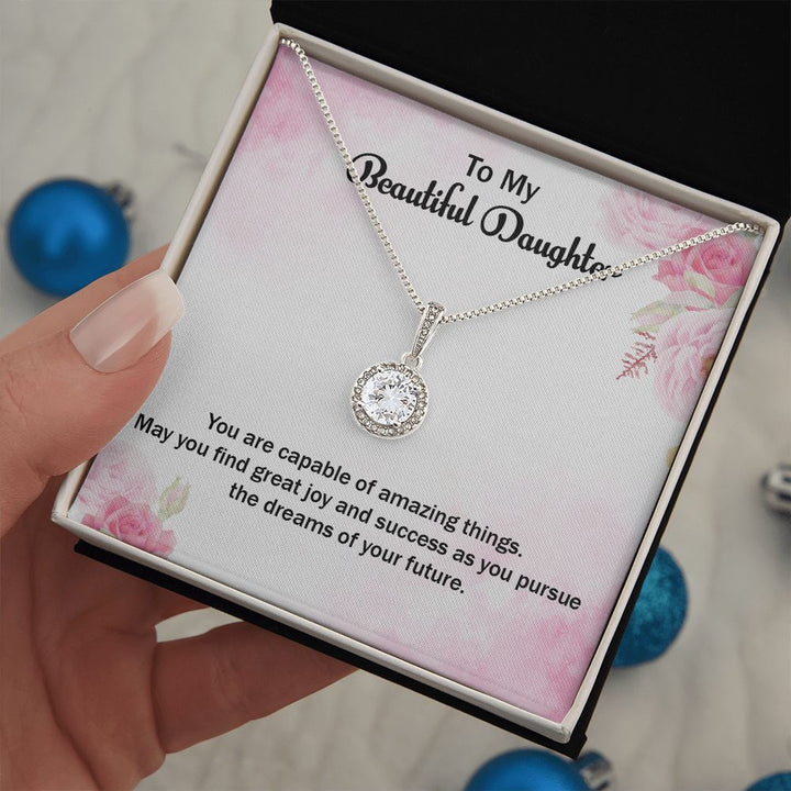 To My Beautiful Daughter | Graduate: Your Future is Limitless - Eternal Hope Necklace