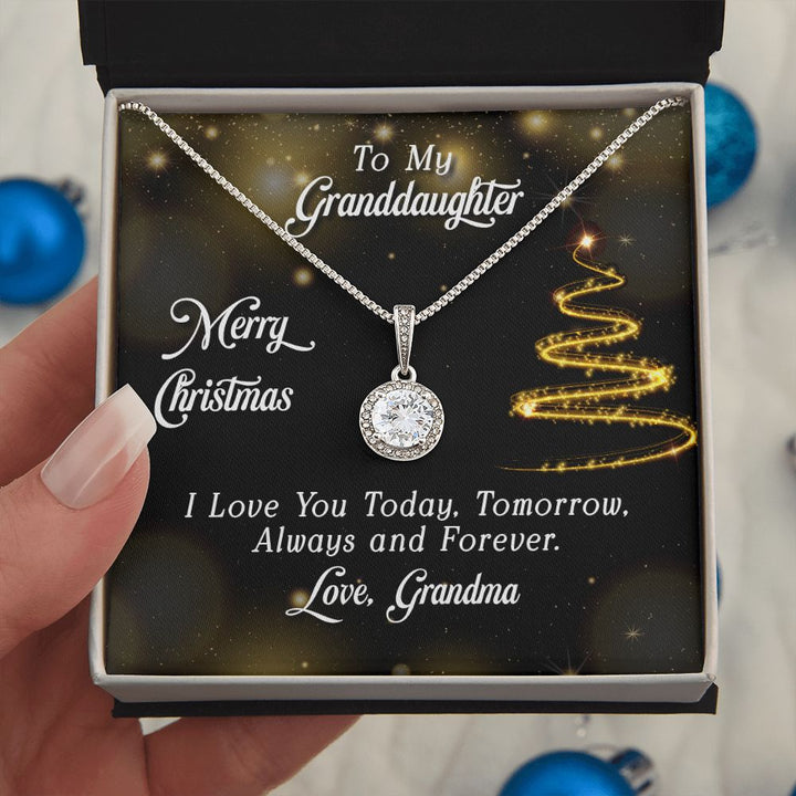To My Granddaughter | Merry Christmas - Eternal Hope Necklace