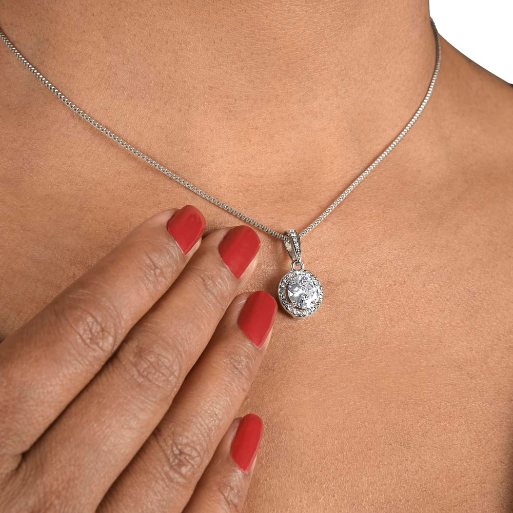 To My Sister | Smiling Through the Bond -  Eternal Hope Necklace