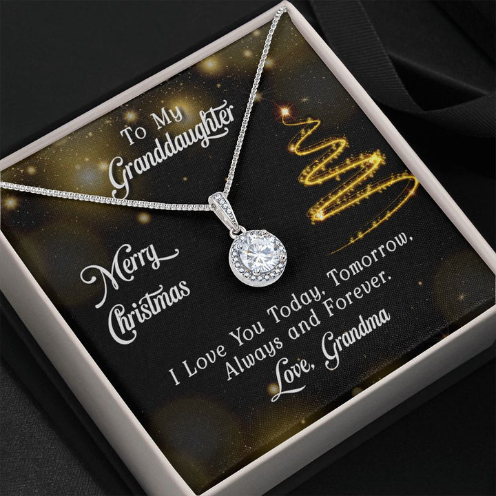 To My Granddaughter | Merry Christmas - Eternal Hope Necklace
