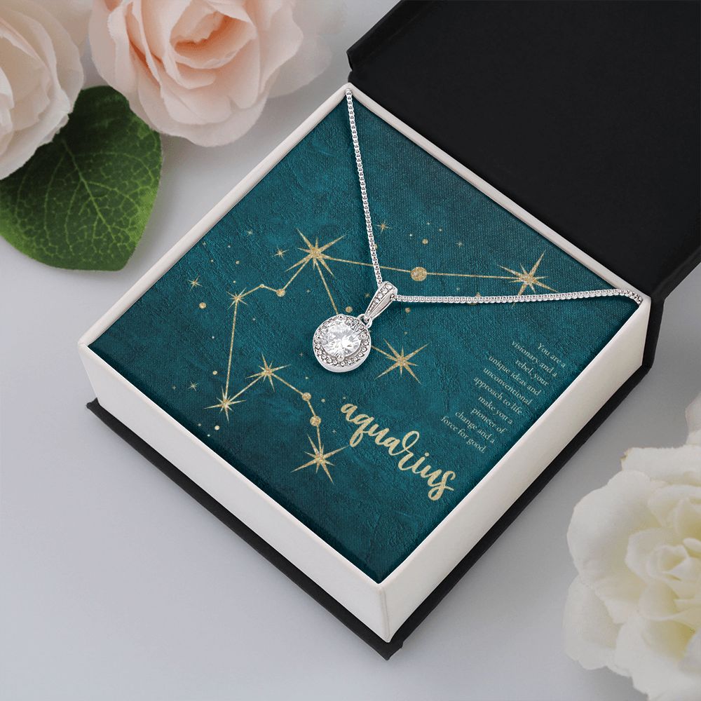 Aquarius | You are a visionary and a rebel, your unique ideas and unconventional approach to life make you a pioneer of change and a force for good. - Eternal Hope Necklace