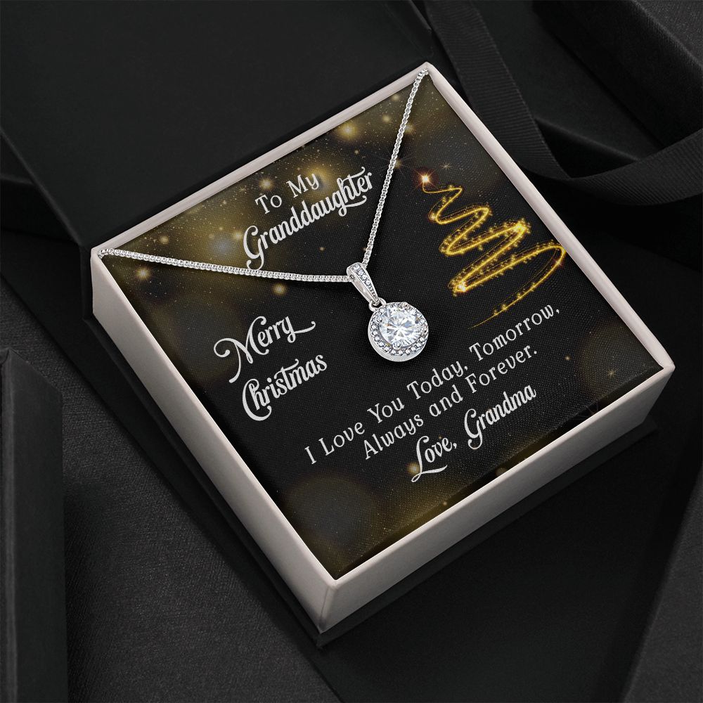 To My Granddaughter | Merry Christmas - Eternal Hope Necklace
