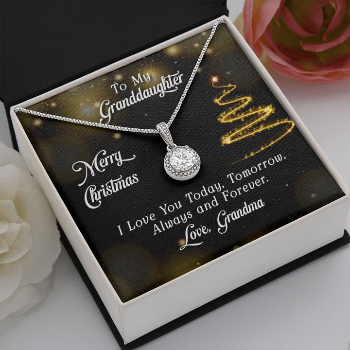 To My Granddaughter | Merry Christmas - Eternal Hope Necklace