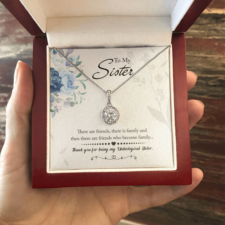 To My Sister | Thank you for being my Unbiological Sister - Eternal Hope Necklace