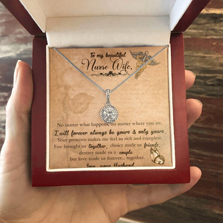To My Wife | To My Beautiful Nurse Wife - Eternal Hope Necklace