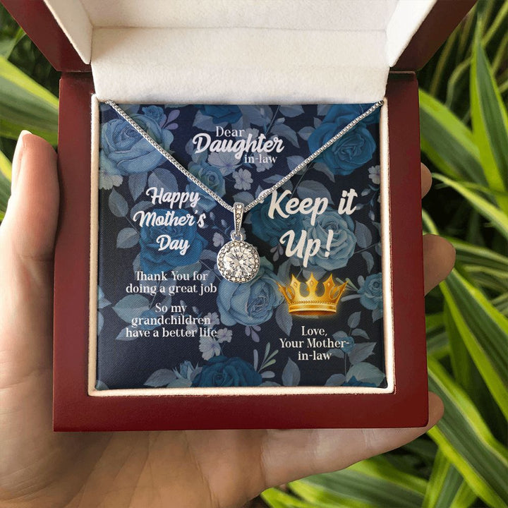 Mother's Day | Keep it up! Love, Mother-in-Law - Eternal Hope Necklace