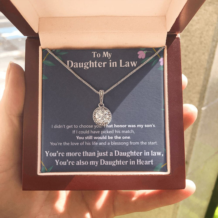 To My Daughter in Law | Also My Daughter in Heart - Eternal Hope Necklace