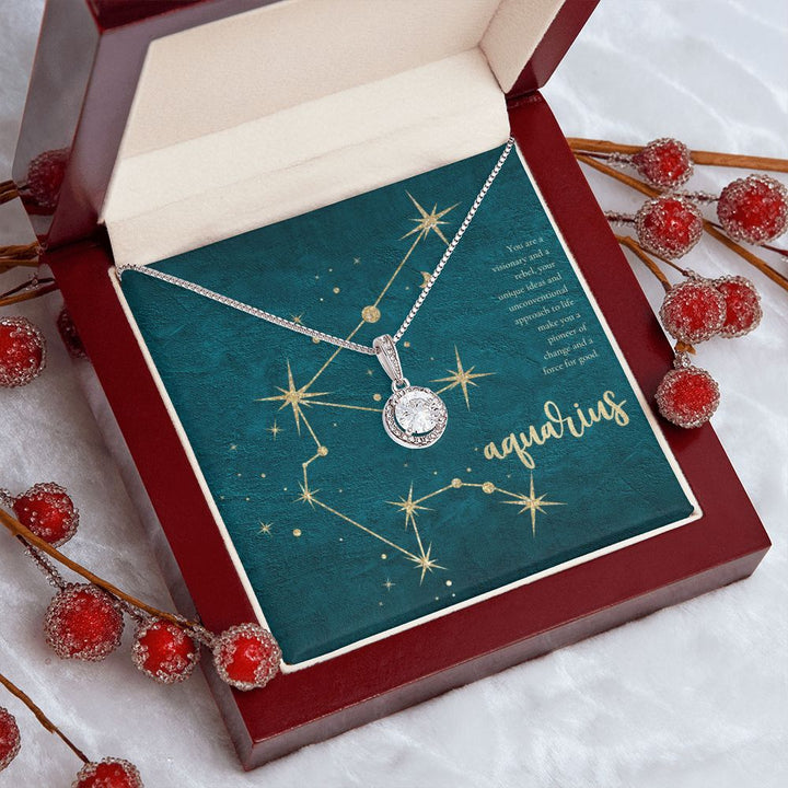 Aquarius | You are a visionary and a rebel, your unique ideas and unconventional approach to life make you a pioneer of change and a force for good. - Eternal Hope Necklace