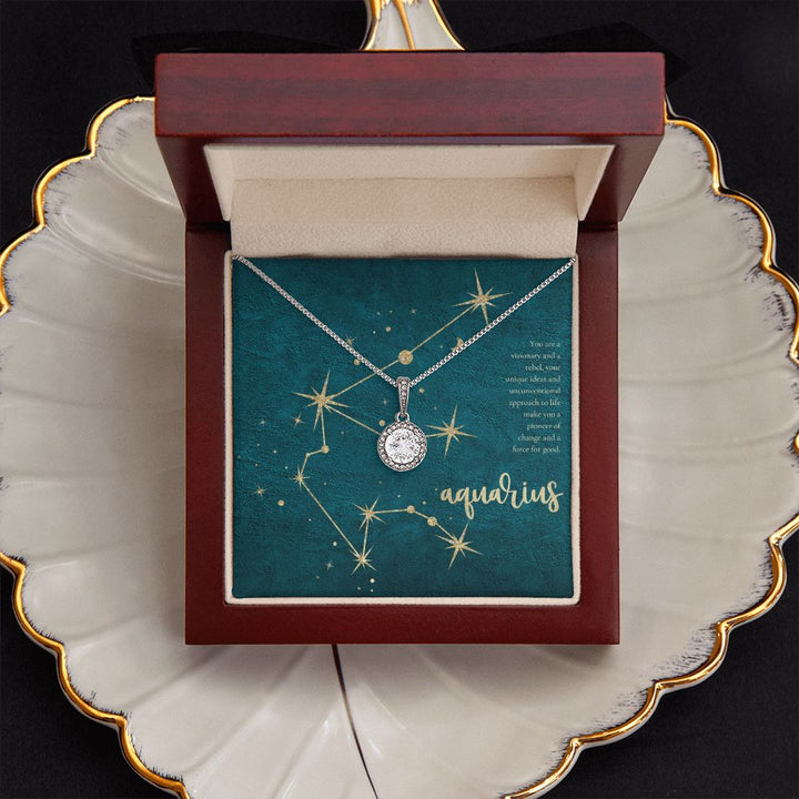 Aquarius | You are a visionary and a rebel, your unique ideas and unconventional approach to life make you a pioneer of change and a force for good. - Eternal Hope Necklace