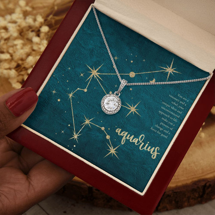 Aquarius | You are a visionary and a rebel, your unique ideas and unconventional approach to life make you a pioneer of change and a force for good. - Eternal Hope Necklace