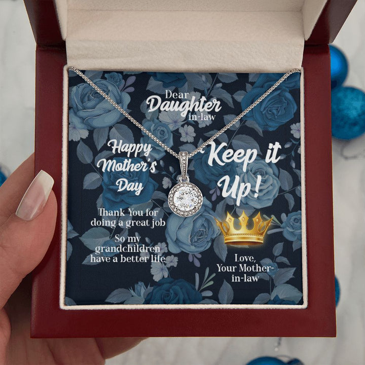Mother's Day | Keep it up! Love, Mother-in-Law - Eternal Hope Necklace