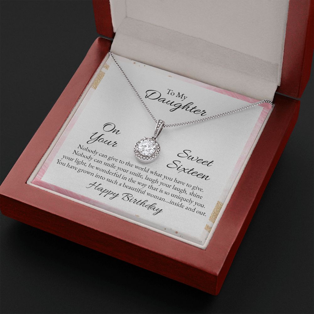 To My Daughter | Nobody can give to the world what you have to give - Eternal Hope Necklace