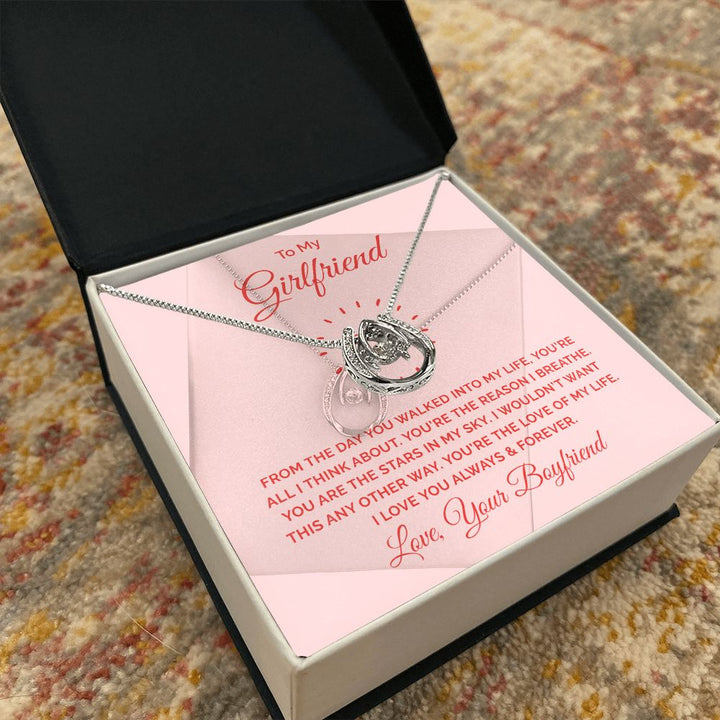 To My Girlfriend | From the day you walked into my life - Lucky in Love Necklace