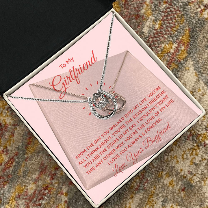 To My Girlfriend | From the day you walked into my life - Lucky in Love Necklace