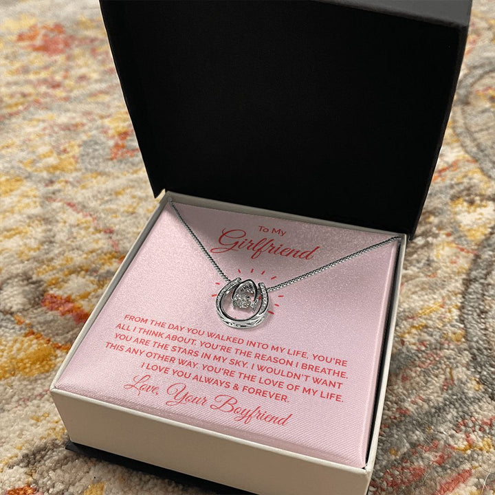 To My Girlfriend | From the day you walked into my life - Lucky in Love Necklace