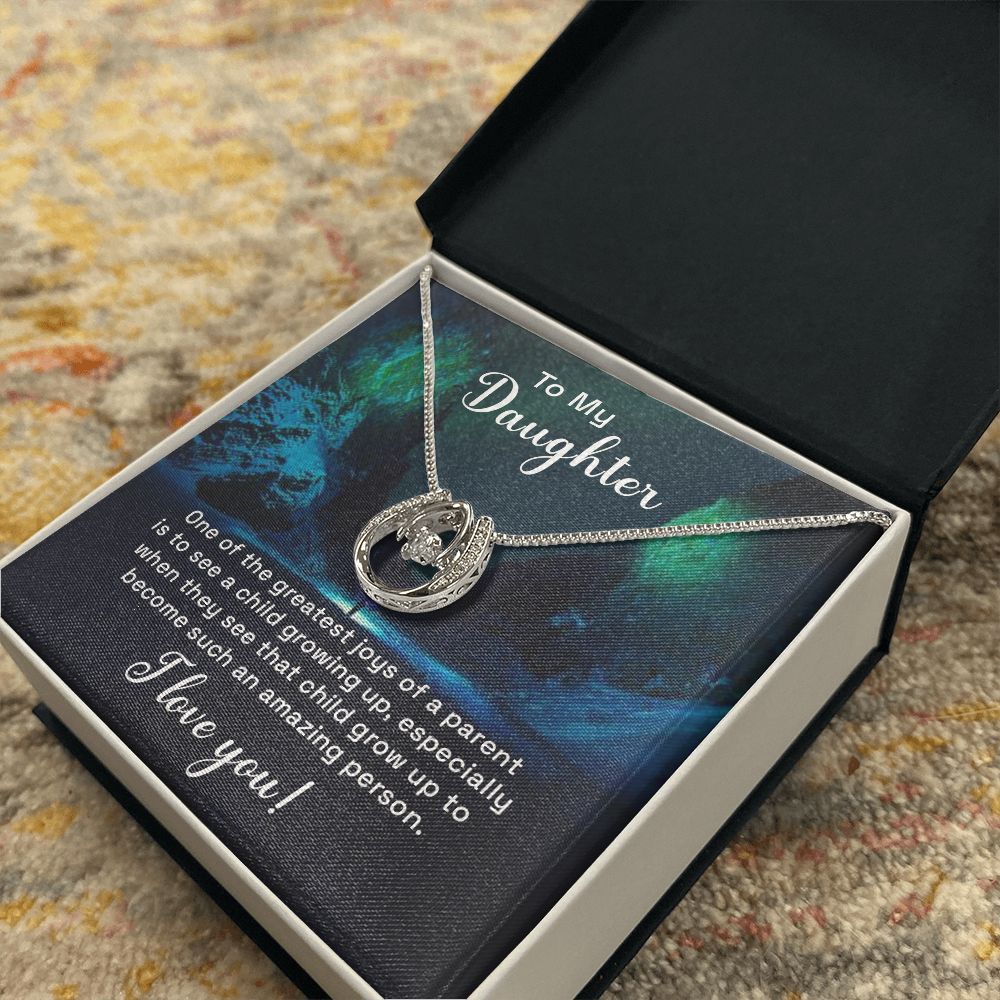 To My Daughter | One of the greatest joys of a Parent - Lucky in Love Necklace