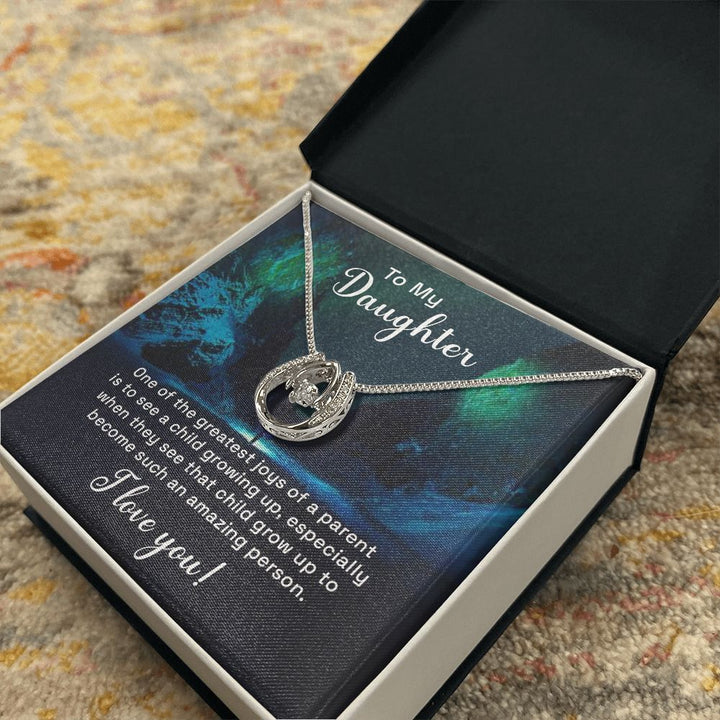 To My Daughter | One of the greatest joys of a Parent - Lucky in Love Necklace