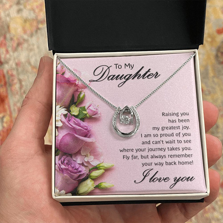 To My Daughter | Raising You - Lucky in Love Necklace