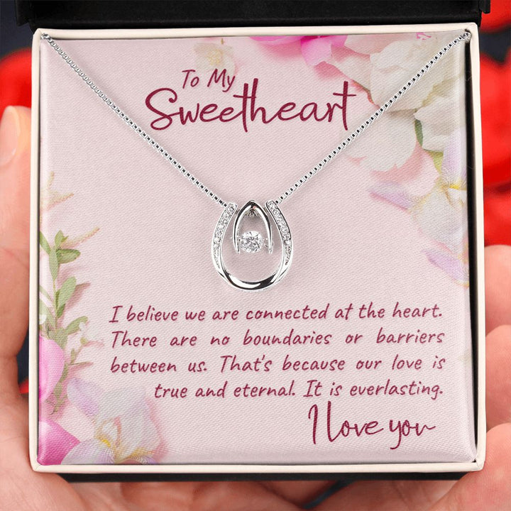 To My Sweetheart | I believe - Lucky in Love Necklace