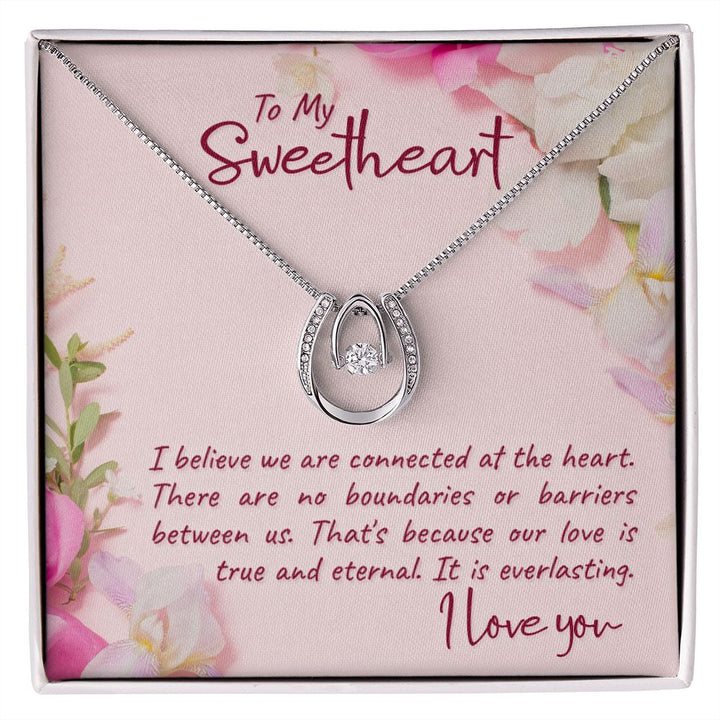 To My Sweetheart | I believe - Lucky in Love Necklace