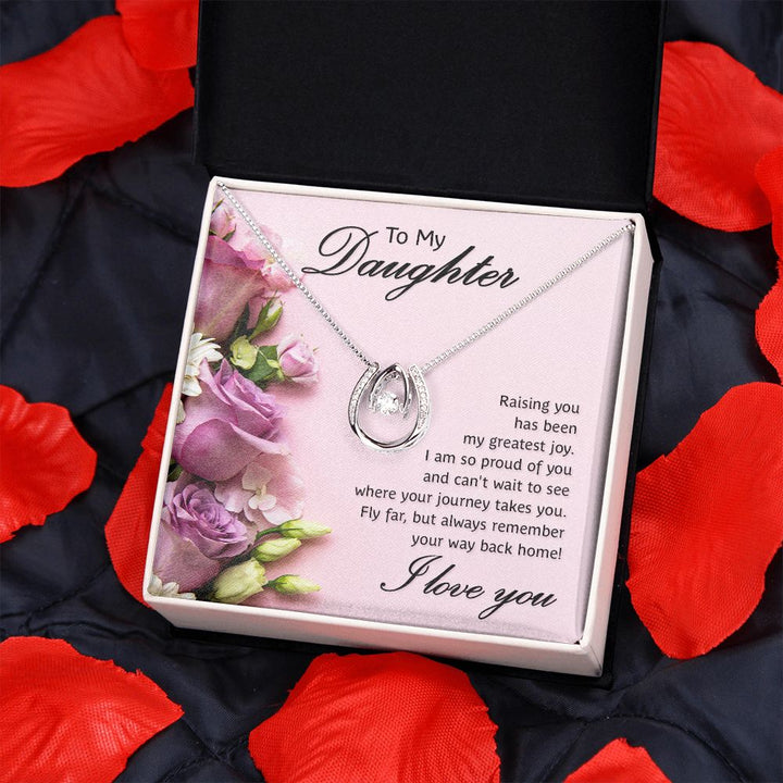 To My Daughter | Raising You - Lucky in Love Necklace