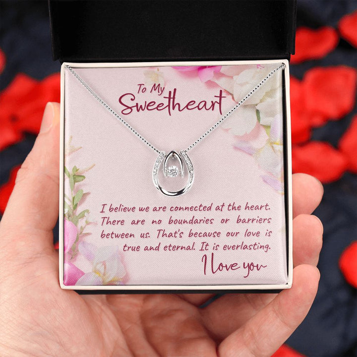To My Sweetheart | I believe - Lucky in Love Necklace