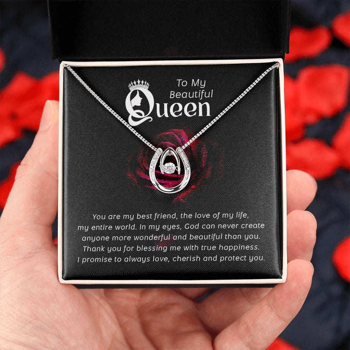 To My Beautiful Queen | You are my Best Friend - Lucky in Love Necklace