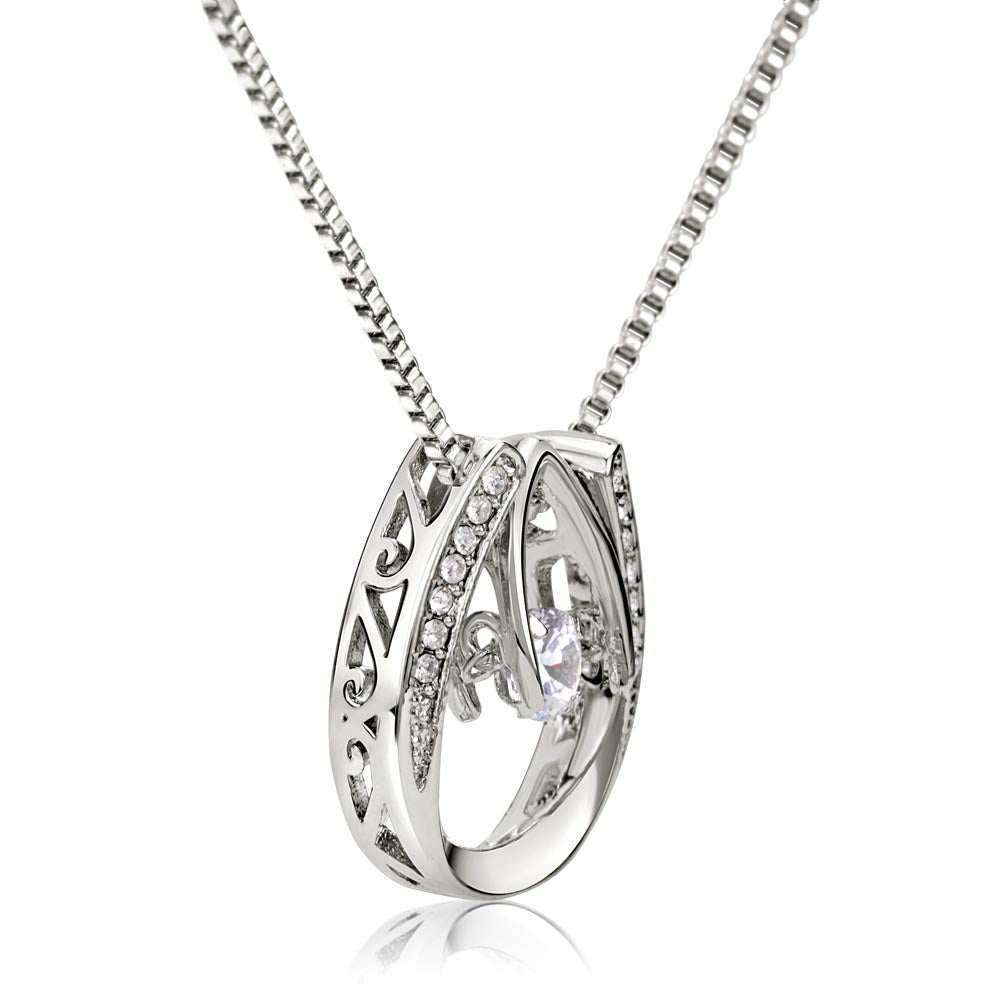 To My Far Away Wife | Distance teaches us - Lucky in Love Necklace