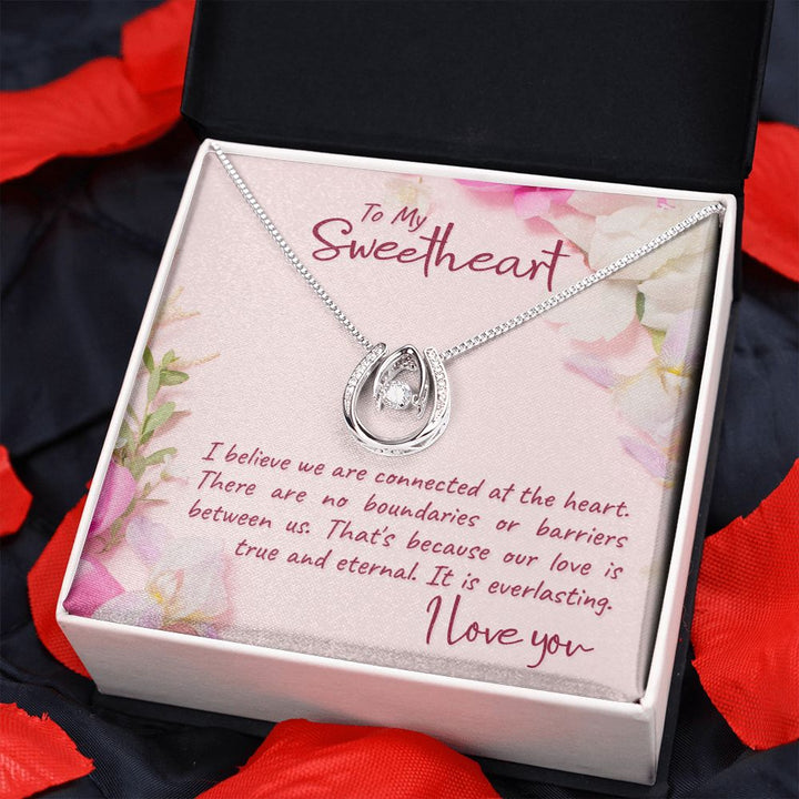 To My Sweetheart | I believe - Lucky in Love Necklace
