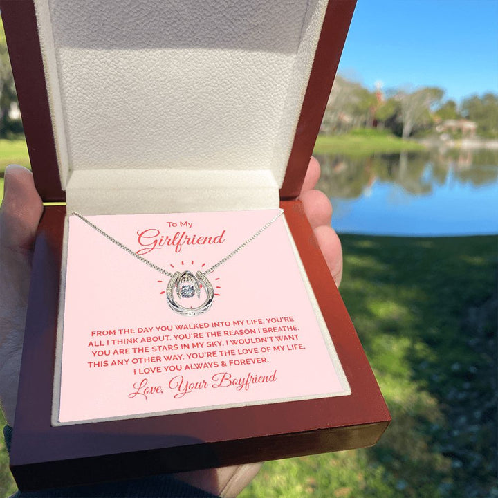 To My Girlfriend | From the day you walked into my life - Lucky in Love Necklace