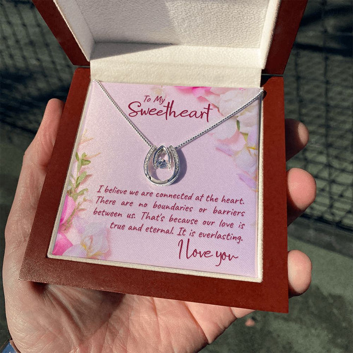 To My Sweetheart | I believe - Lucky in Love Necklace