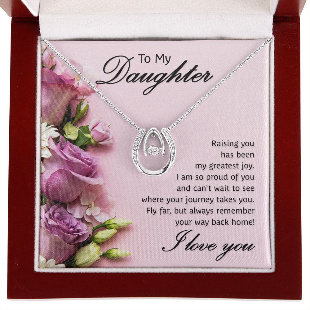 To My Daughter | Raising You - Lucky in Love Necklace