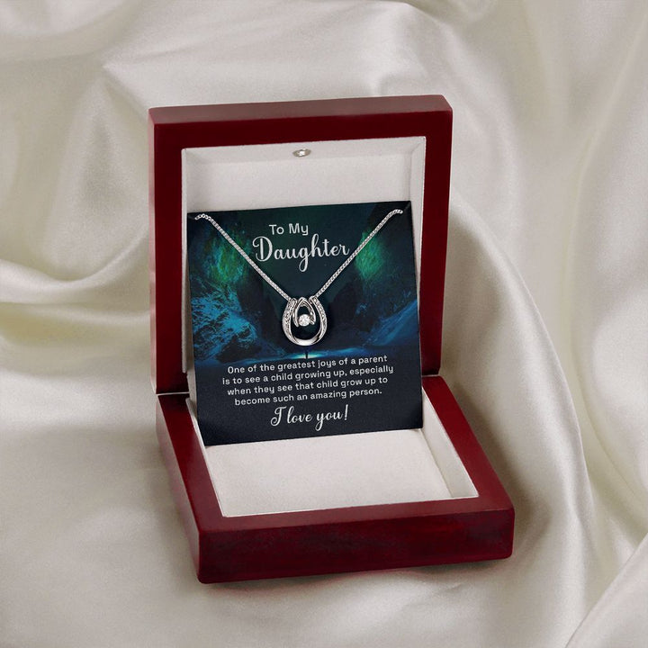 To My Daughter | One of the greatest joys of a Parent - Lucky in Love Necklace