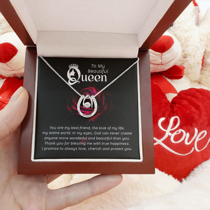 To My Beautiful Queen | You are my Best Friend - Lucky in Love Necklace