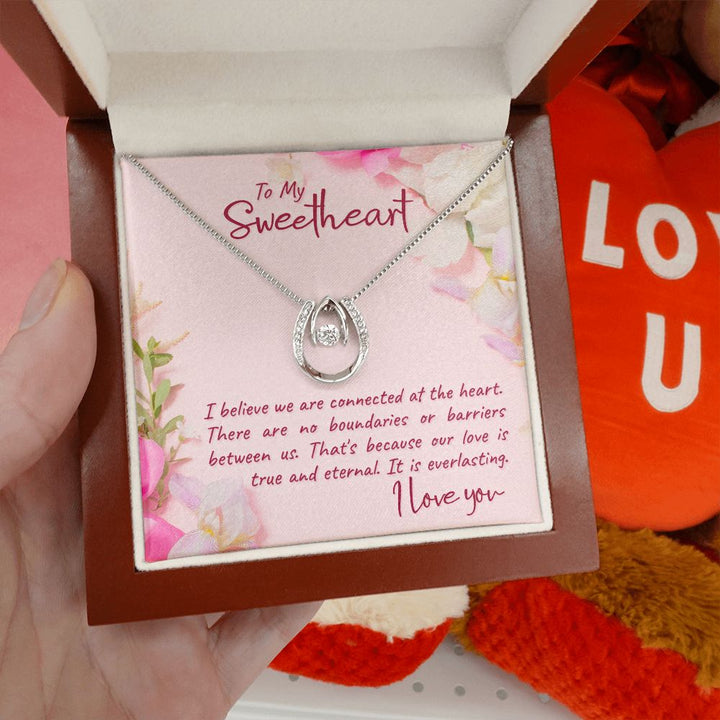To My Sweetheart | I believe - Lucky in Love Necklace