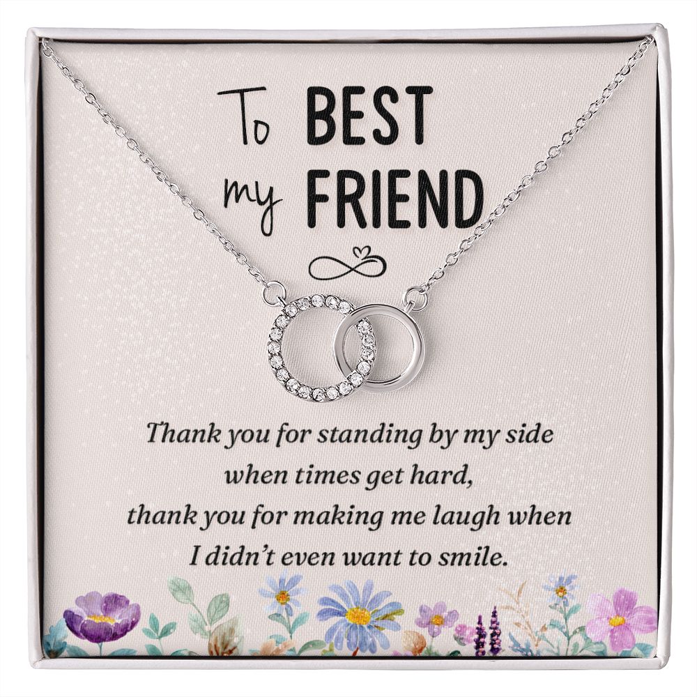 To My Best Friend | Thank you - Perfect Pair Necklace