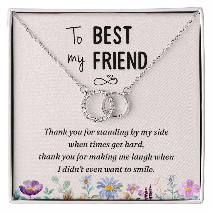 To My Best Friend | Thank you - Perfect Pair Necklace