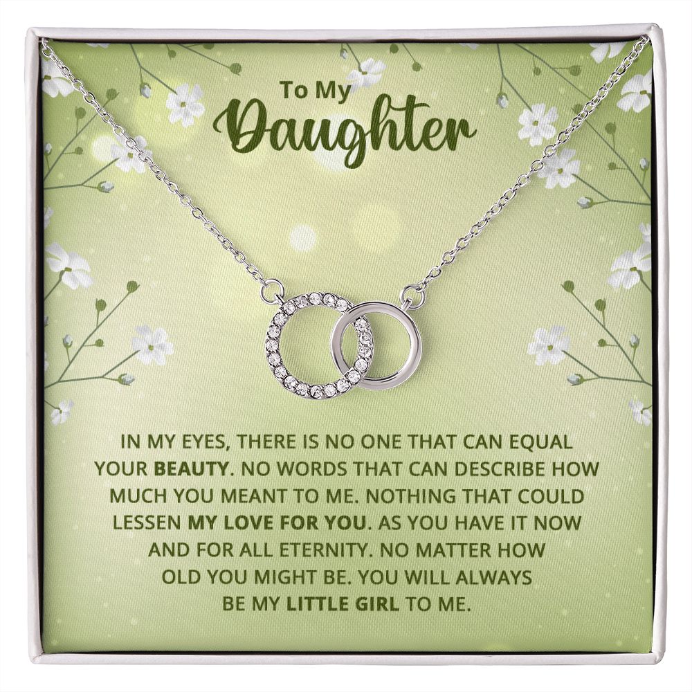 To My Daughter | Nothing that could lessen my love for you - Perfect Pair Necklace