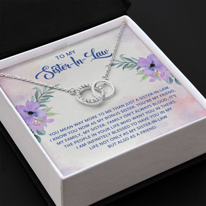 To My Sister-In-Law | I know you now as my bonus sister - Perfect Pair Necklace