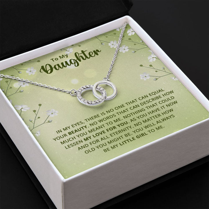 To My Daughter | Nothing that could lessen my love for you - Perfect Pair Necklace